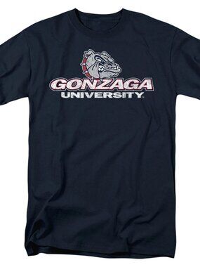 Gonzaga University Distressed Primary Navy T-Shirt 181